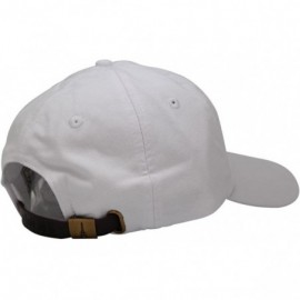 Baseball Caps Sunbuster Extra Long Bill 100% Washed Cotton Cap with Leather Adjustable Strap - White - CJ12L01OBL3 $14.82