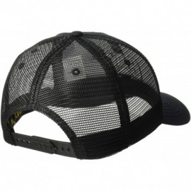 Baseball Caps Men's Raised Logo Cap - Black - C618DIZMN7Z $17.35