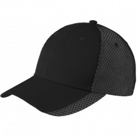 Skullies & Beanies Port Authority?C923 Two Color Mesh Back Cap - Black/ White - CR17YTIYXHK $10.45