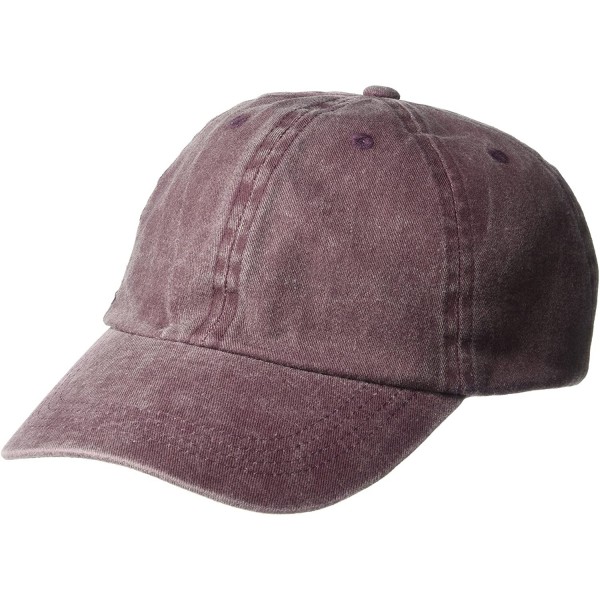 Baseball Caps Women's Mineral Washed Baseball Cap - Burgundy - CD184CI8D7X $12.52