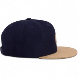 Baseball Caps Cap Men & Women Snapback Stylish Baseball Hat One Size Unisex - Blue/Sand - CD18MD26IM8 $20.80