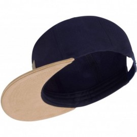 Baseball Caps Cap Men & Women Snapback Stylish Baseball Hat One Size Unisex - Blue/Sand - CD18MD26IM8 $20.80