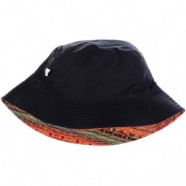 Bucket Hats Packable Reversible Black Printed Fisherman Bucket Sun Hat- Many Patterns - Hippie Patch Multi Red - C112DAEA61P ...