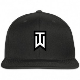 Baseball Caps Tiger Woods Classic Flat-Brimmed Trucker Hat Baseball Cap - Black - C018RWH2SS6 $17.98