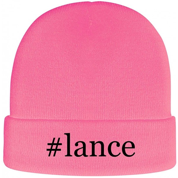 Skullies & Beanies Lance - Hashtag Soft Adult Beanie Cap - Pink - CS18AXK8UCX $16.27