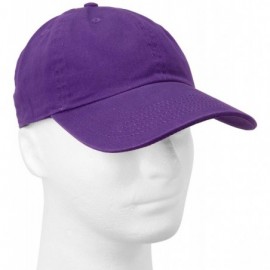Baseball Caps Classic Baseball Cap Dad Hat 100% Cotton Soft Adjustable Size - Dark Purple - CC11AT3XGTV $10.66