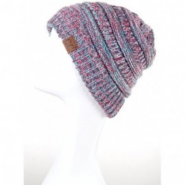 Skullies & Beanies Trendy Warm Chunky Soft Marled Cable Knit Slouchy Beanie - 19 - CF12O8BAK5F $11.65