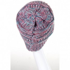 Skullies & Beanies Trendy Warm Chunky Soft Marled Cable Knit Slouchy Beanie - 19 - CF12O8BAK5F $11.65