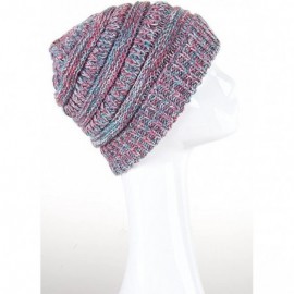 Skullies & Beanies Trendy Warm Chunky Soft Marled Cable Knit Slouchy Beanie - 19 - CF12O8BAK5F $11.65