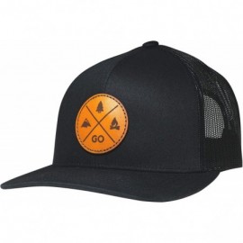 Baseball Caps Trucker Hat - GO Outdoors - Black - C5180GQW32I $47.96