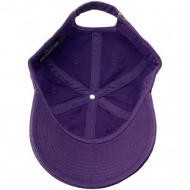 Baseball Caps Classic Baseball Cap Dad Hat 100% Cotton Soft Adjustable Size - Dark Purple - CC11AT3XGTV $10.66