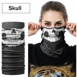Balaclavas Unisex Multifunctional Seamless Bandana Face Mask Neck Gaiter Headwear Tube Mask Scarf - Skull 2 - C4197SSCM95 $8.73
