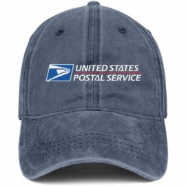 Baseball Caps Men Women Postal Hat United States Service Eagle Adjustable Cap Dad Trucker Hat Cap - Blue-1 - C81973I3ODM $17.99