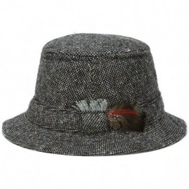 Newsboy Caps Men's Donegal Tweed Original Irish Walking Hat - Gray Salt & Pepper - CE12COGB44F $59.94