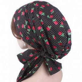 Skullies & Beanies Chemo Headwear Cancer Cap for Women Sleep Headscarf Bonnet Headwrap - 6 - CS186WLAI65 $12.91