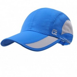 Baseball Caps Quick Dry Sports Hat Lightweight Breathable Soft Outdoor Running Cap - Blue - C4182HRE40D $10.31