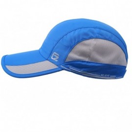 Baseball Caps Quick Dry Sports Hat Lightweight Breathable Soft Outdoor Running Cap - Blue - C4182HRE40D $25.43
