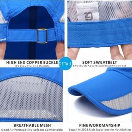 Baseball Caps Quick Dry Sports Hat Lightweight Breathable Soft Outdoor Running Cap - Blue - C4182HRE40D $10.31