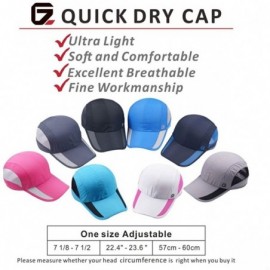 Baseball Caps Quick Dry Sports Hat Lightweight Breathable Soft Outdoor Running Cap - Blue - C4182HRE40D $10.31