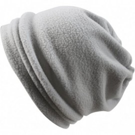Balaclavas Polar Fleece Outdoor Activities Face Mask Neck Gaiter Balaclava Bandana Hood Hat - Light Gray - CU186K0ADER $10.91