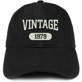 Baseball Caps Vintage 1979 Embroidered 41st Birthday Relaxed Fitting Cotton Cap - Black - CG12ODY581V $20.07
