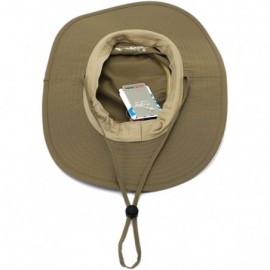 Sun Hats Outdoor Waterproof Boonie Hat Wide Brim Breathable Hunting Fishing Safari Sun Hat Unisex - Deep Khaki - CM1822253I3 ...