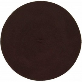 Berets Women's French Beret - Chocolate - C2114WRBAMP $18.61