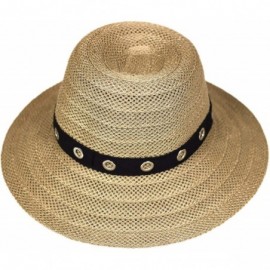 Sun Hats Beach Sun Hat Women Summer Cap Sunhat Wide Brim Foldable Packable Floppy Panama - Khaki-a - CX18OY5GZWG $14.54