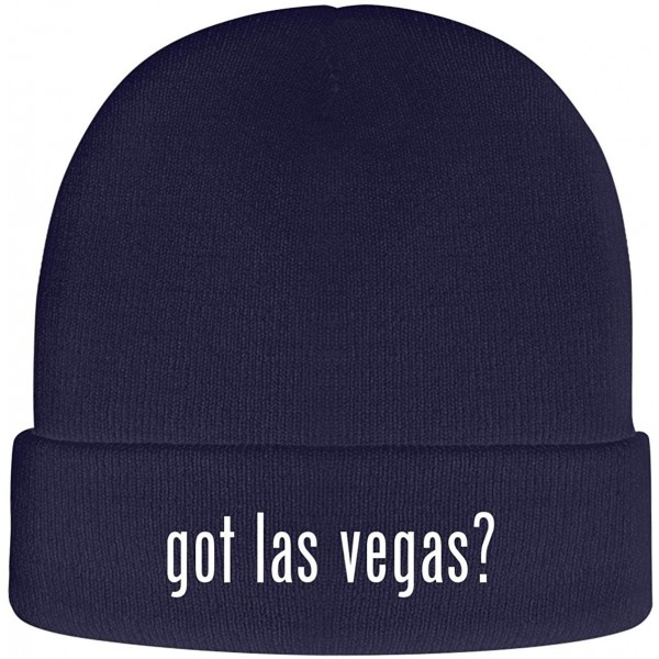 Skullies & Beanies got las Vegas? - Soft Adult Beanie Cap - Navy - CP1937GNN2H $22.43