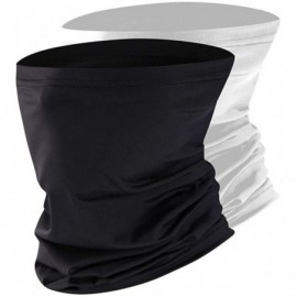 Balaclavas Quick Dry Sports UV Protection Head Wrap Face Scarf Neck Gaiter Bandana Balaclava - Black/White - C2197UTANEA $16.17
