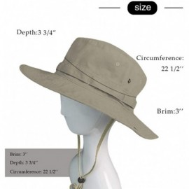 Sun Hats Bucket Hat Wide Brim UV Protection Sun Hat Boonie Hats Fishing Hiking Safari Outdoor Hats for Men and Women - CE18DR...