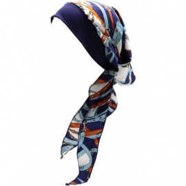 Skullies & Beanies Chemo Cancer Head Scarf Hat Cap Tie Dye Pre-Tied Hair Cover Headscarf Wrap Turban Headwear - CC198MAUQX7 $...