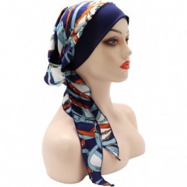 Skullies & Beanies Chemo Cancer Head Scarf Hat Cap Tie Dye Pre-Tied Hair Cover Headscarf Wrap Turban Headwear - CC198MAUQX7 $...