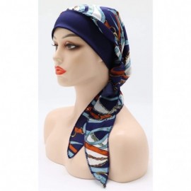 Skullies & Beanies Chemo Cancer Head Scarf Hat Cap Tie Dye Pre-Tied Hair Cover Headscarf Wrap Turban Headwear - CC198MAUQX7 $...