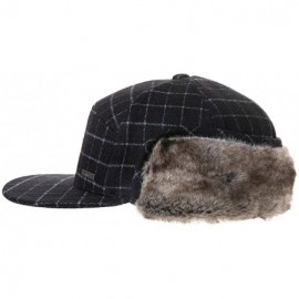 Baseball Caps Wool/Cotton/Denim Baseball Cap Men Hunting Dad Hats Sports Earflap Unisex - 00776_black - CE18YLZ8IM8 $15.70