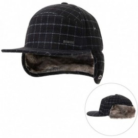 Baseball Caps Wool/Cotton/Denim Baseball Cap Men Hunting Dad Hats Sports Earflap Unisex - 00776_black - CE18YLZ8IM8 $15.70