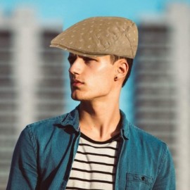 Newsboy Caps Men's Spring & Summer Newsboy Caps for Men - Ivy Caps for Men - Brown Anchor - CC18DW484AR $7.87