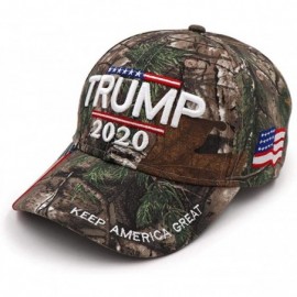 Baseball Caps Made in USA Donald Trump Hat 2020 MAGA Keep America Great Camo Hat Adjustable Baseball Cap Hat - Camo - CA18ACZ...