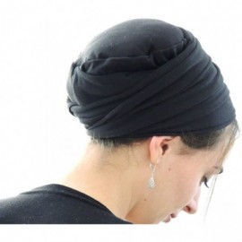 Headbands Tichel Volumizer Head Scarves Chemo Volumizing Hijab Strip Plus - Black - CQ121MXMMDD $39.90