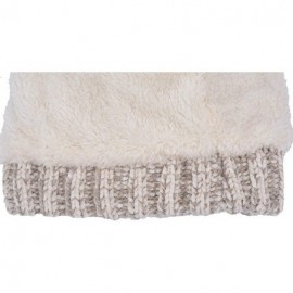 Skullies & Beanies Women Winter Beanie Hats Faux Fur Pom Pom Beanie Hat - Khaki-m19 - C718XD8XKGX $14.66