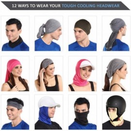 Headbands Cooling Gaiter Bandana Headband Scarf - Black v2 - CO18RN6KUUQ $13.98