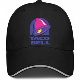 Baseball Caps Caps Adjustable Summer Taco-Bell-Logo- Street Dancing Sun Hats - Black-2 - CF194ZZAEAU $20.57