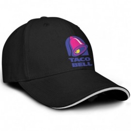 Baseball Caps Caps Adjustable Summer Taco-Bell-Logo- Street Dancing Sun Hats - Black-2 - CF194ZZAEAU $20.57
