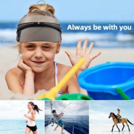 Visors Sun Transparent Visor Hat UV Protection-2019 Summer Style Sun Hat with Adjustable Headband - Black - C418NA20SLU $20.81