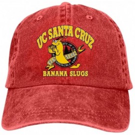 Baseball Caps Adult Unisex Cowboy Cap-Creative UC San-ta Cruz Slugs Fashion Printed Basetball Hat Creative Design - Red - CT1...