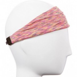 Headbands Xflex Space Dye Adjustable & Stretchy Wide Headbands for Women - Heavyweight Space Dye Neon Multi - CK17X6NSKYH $11.69
