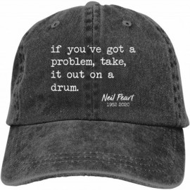 Baseball Caps Neil-Peart in Loving Memory Greatest Drummer Denim Baseball Cap Unisex Classic Adjustable Dad Cap - CT1953U7355...