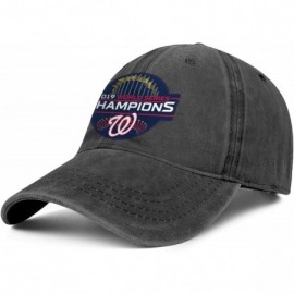 Baseball Caps Mens Womens Baseball Cap Printed Cowboy Hat Outdoor Caps Denim - Black-22 - CJ18AW8XATT $15.18