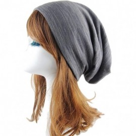Skullies & Beanies Unisex Winter Wrinkle Knitted Crochet Baggy Hat Beanie Cap Beret - Gray-2 - CC126P63DEJ $10.13