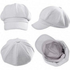 Newsboy Caps Womens Newsboy Cap Winter Hat Visor Beret Cap Warm Soft Lined Adjustable - 89101_grey - CQ186UZ3474 $10.46